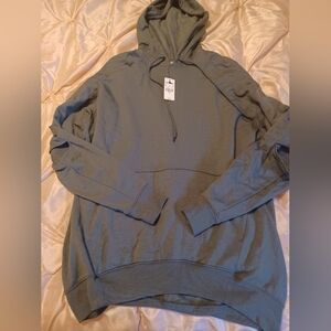 Express Olive Hoodie, NWT. Size Small.